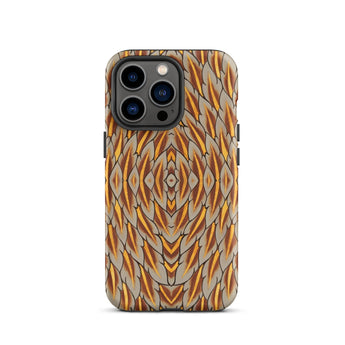 Featherweight Champion - Garuda Feathers Phone Case Iphone 13 Pro / Matte Patterned Smartphone Case Featherweight Champion, Thai Garuda,