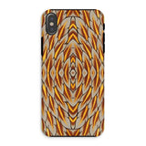 Featherweight Champion - Garuda Feathers Phone Case Iphone Xs / Matte Phone Case Abstract Geometric Pattern Warm Earth Tones Featherweight