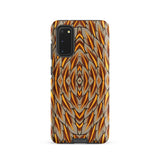 Featherweight Champion - Garuda Feathers Samsung Case, Galaxy S20 / Matte, Smartphone Patterned Case Brown Yellow Black Feather-like