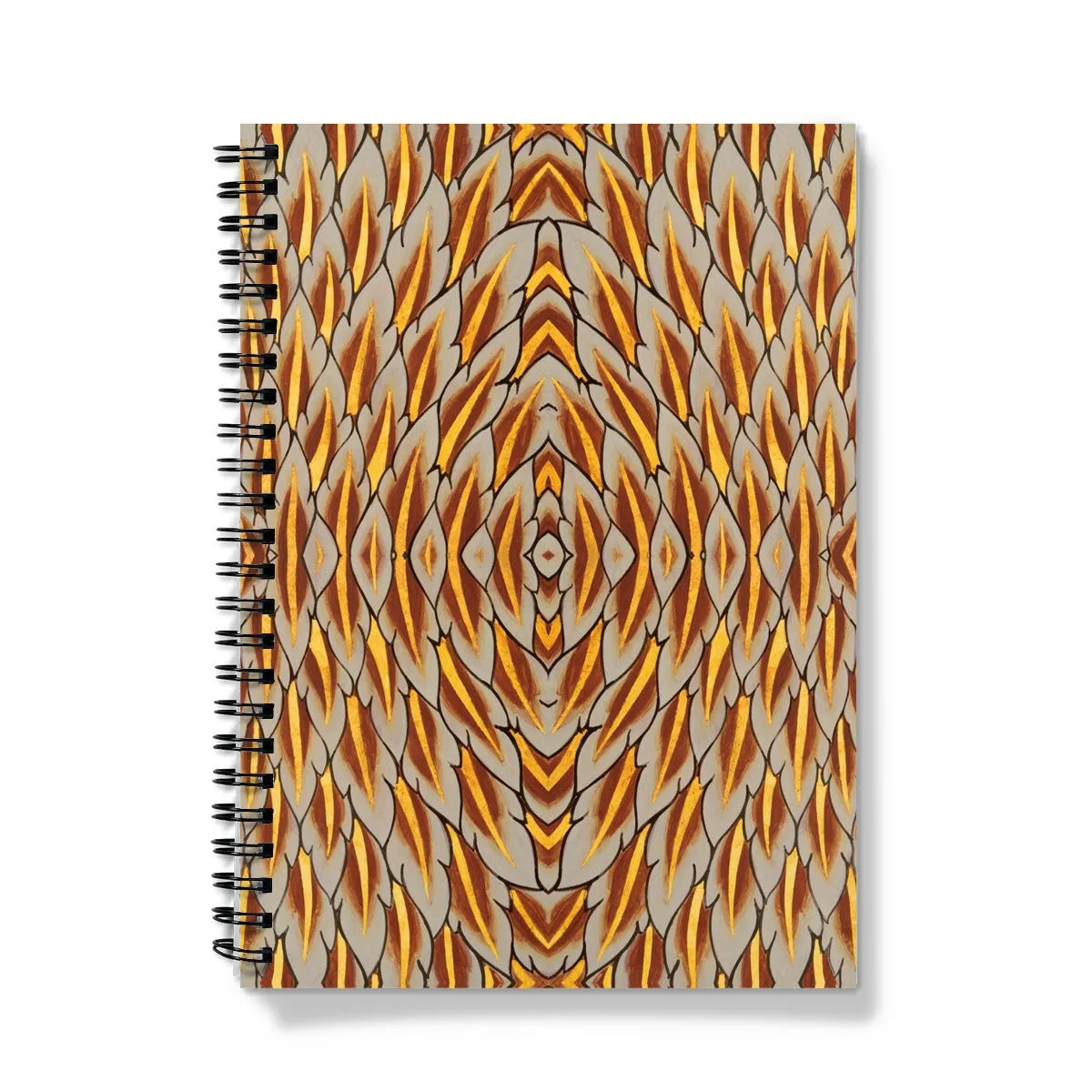 Featherweight Champion Notebook - Thai Garuda Feathers - A5 - Graph Paper - Notebooks & Notepads - Aesthetic Art
