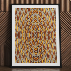 Featherweight Champion - Trippy Thai Garuda Art Print