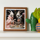 Feeding Frenzy - Lowbrow Alien Art Print Posters Prints & Visual Artwork