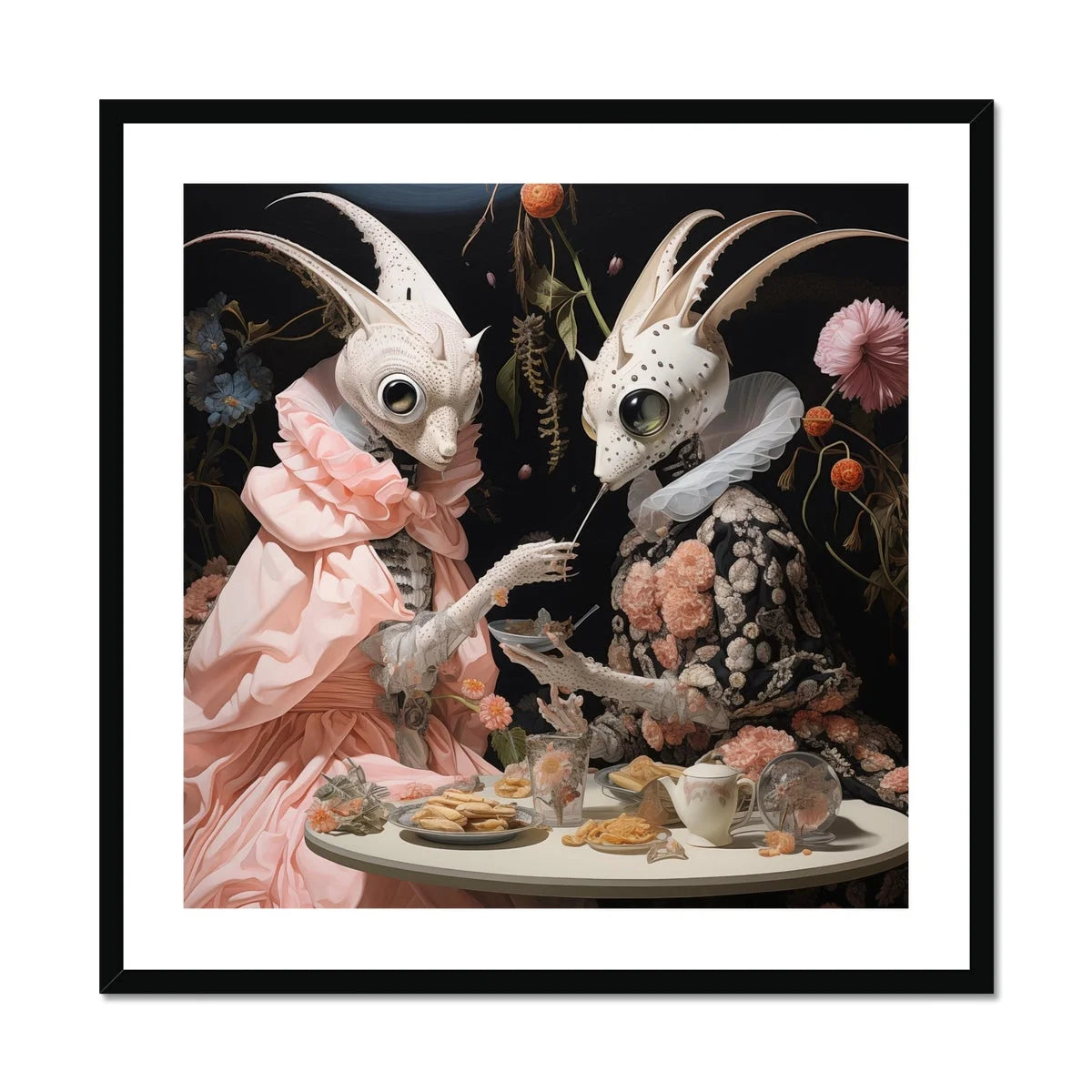 Feeding Frenzy - Lowbrow Alien Art Print Posters Prints & Visual Artwork