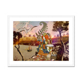 Feeding Time - Surreal Japanese Ritual Collage Art Print, Surreal Collage Artwork