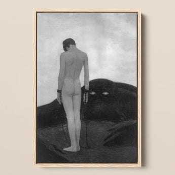 Feeling of Dependency - Sascha Schneider Art Print / Canvas, 12x17’’ / A3 / Natural Frame, Posters Prints & Visual Artwork, Toby Leon