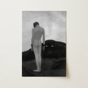 Feeling of Dependency - Sascha Schneider Art Print / Canvas, 12x18’’ / 31x46cm / Unframed / no Border, Posters Prints & Visual Artwork,