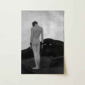Feeling of Dependency - Sascha Schneider Art Print / Canvas, Sascha Schneider Art, Spectral Pallid Tones, Monstrous Shadow