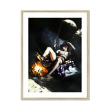 Feet to the Fire - Surreal Gay Pirate Fantasy Art Print, Dramatic Fantasy-themed Photograph Figure Rope Campfire