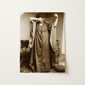 Female Model Standing - Alphonse Mucha Art Print / Canvas, 12x16’’ / 31x41cm / Unframed / no Border, Posters Prints & Visual Artwork, Toby