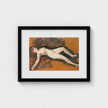 Female Nude - Francis Augustus Lathrop Art Print / Canvas, Panel Left Deliberately, Bare, Figure, Lathrop’s, Oil Sketch Surrenders, Prints