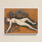Female Nude - Francis Augustus Lathrop Art Print / Canvas, 16x12’’ / 41x31cm / White Frame, Posters Prints & Visual Artwork, Toby Leon