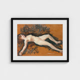 Female Nude - Francis Augustus Lathrop Art Print / Canvas, Panel Left Deliberately, Bare, Figure, Lathrop’s, Oil Sketch Surrenders, Prints