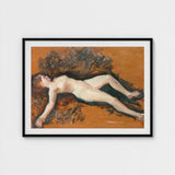 Female Nude - Francis Augustus Lathrop Art Print / Canvas, Panel Left Deliberately, Bare, Figure, Lathrop’s, Oil Sketch Surrenders, Prints