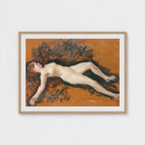 Female Nude - Francis Augustus Lathrop Art Print / Canvas, Panel Left Deliberately, Bare, Figure, Lathrop’s, Oil Sketch Surrenders, Prints
