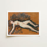 Female Nude - Francis Augustus Lathrop Art Print / Canvas, Panel Left Deliberately, Bare, Figure, Lathrop’s, Oil Sketch Surrenders, Prints