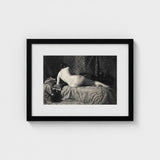 Female Nude from the Back Art Print / Canvas Anonymous Parisian Camera, Operator, Young Model, Bistre Register, Wet-collodion Plate Prints