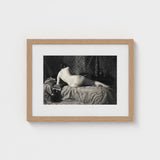 Female Nude from the Back Art Print / Canvas Anonymous Parisian Camera, Operator, Young Model, Bistre Register, Wet-collodion Plate Prints