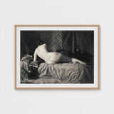 Female Nude from the Back Art Print / Canvas Anonymous Parisian Camera, Operator, Young Model, Bistre Register, Wet-collodion Plate Prints