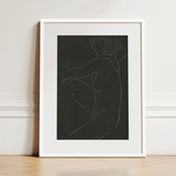Female Nude Seated - Eric Gill Art Print / Canvas, 12x18’’ / 31x46cm / White Frame / Matboard, Posters Prints & Visual Artwork, Toby Leon