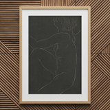Female Nude Seated - Eric Gill Art Print / Canvas, 20x30’’ / 51x76cm / Natural Frame / Matboard, Posters Prints & Visual Artwork, Toby Leon