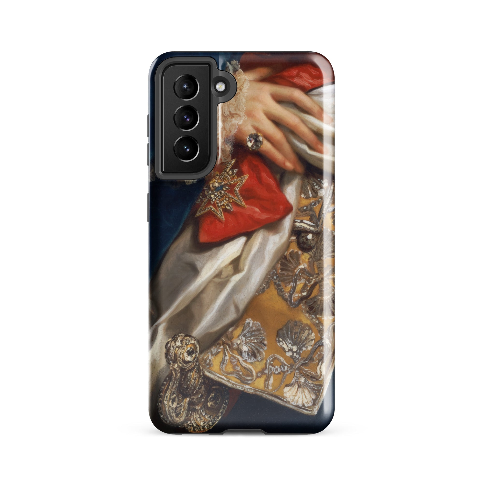 Ferdinand Iv Anton Raphael Mengs Samsung Case, Galaxy S21 Fe / Gloss, Smartphone Case Classical Painting Hand Adorned Rings Elaborate