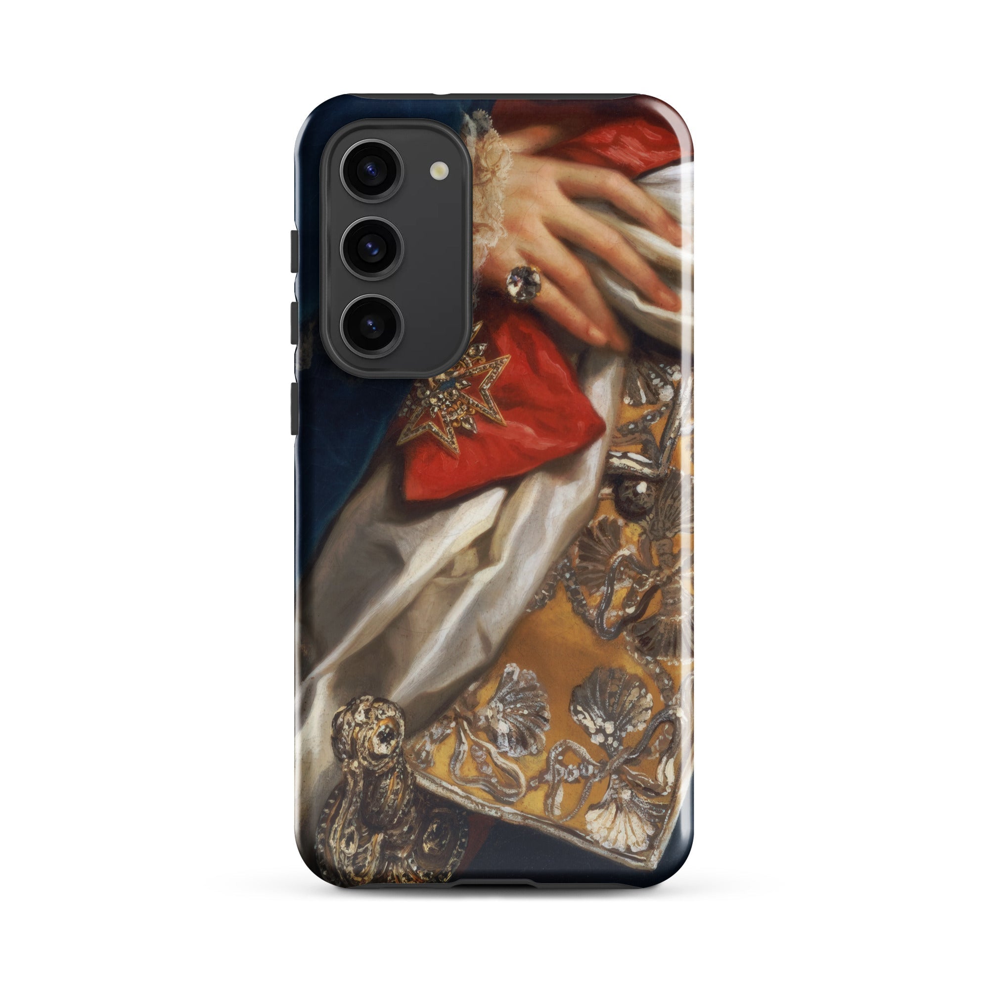 Ferdinand Iv Anton Raphael Mengs Samsung Case, Galaxy S23 Plus / Gloss, Phone Case Classical Painting Hand Adorned Jewelry Elaborate