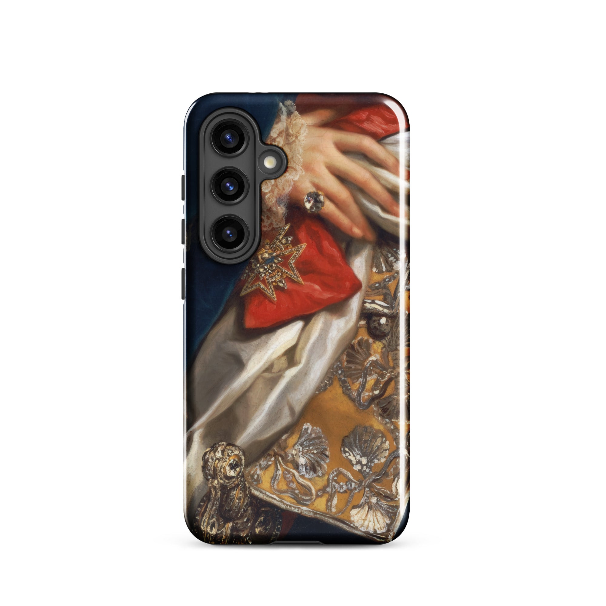 Ferdinand Iv Anton Raphael Mengs Samsung Case, Galaxy S24 / Gloss, Smartphone Case Classical Painting Hand Ornate Clothing Jewelry