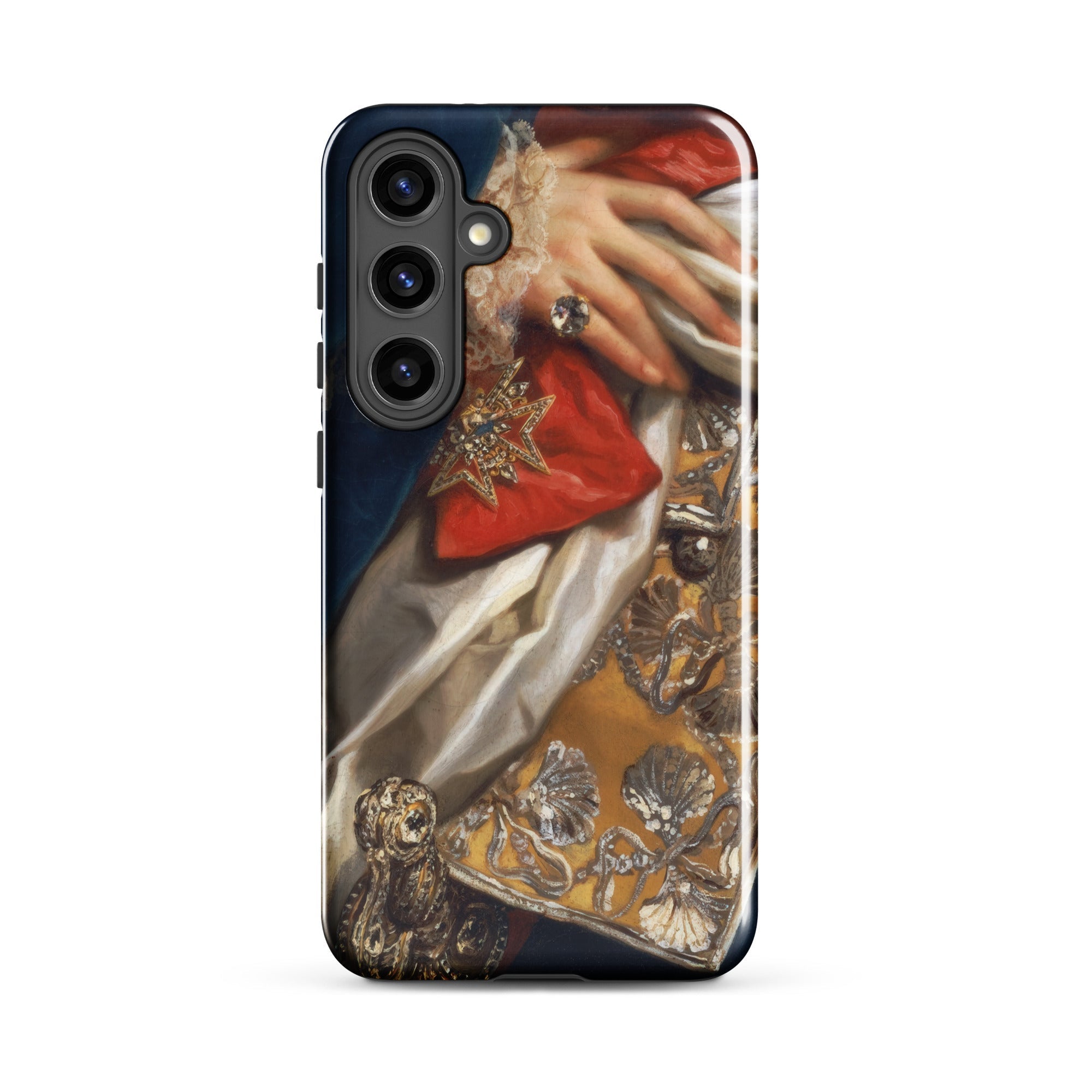 Ferdinand Iv Anton Raphael Mengs Samsung Case, Galaxy S24 Plus / Gloss, Smartphone Case Classical Painting Hand Adorned Ring Elaborate