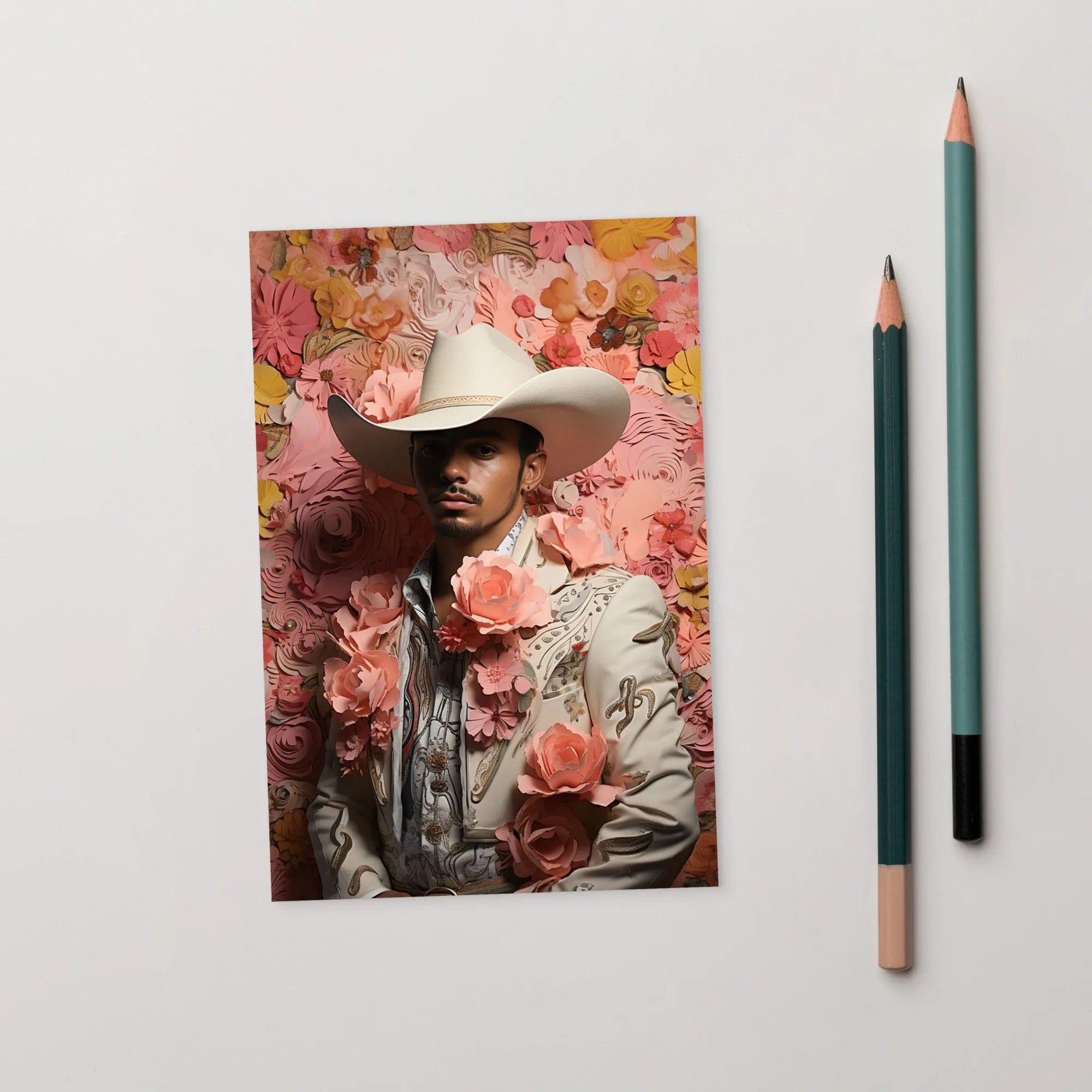 Fernando - Gay Mexican Cowboy Art Print - Vaquero Queerart - 4’x6’ - Posters Prints & Visual Artwork - Aesthetic Art