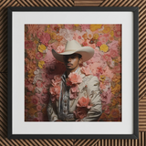 Fernando - Gay Mexican Vaquero Art Print / Canvas, Gay Mexican Vaquero, Elegant Latino Outlaw’s, Vintage Gay Vaquero
