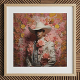 Fernando - Gay Mexican Vaquero Art Print / Canvas, Gay Mexican Vaquero, Elegant Latino Outlaw’s, Vintage Gay Vaquero