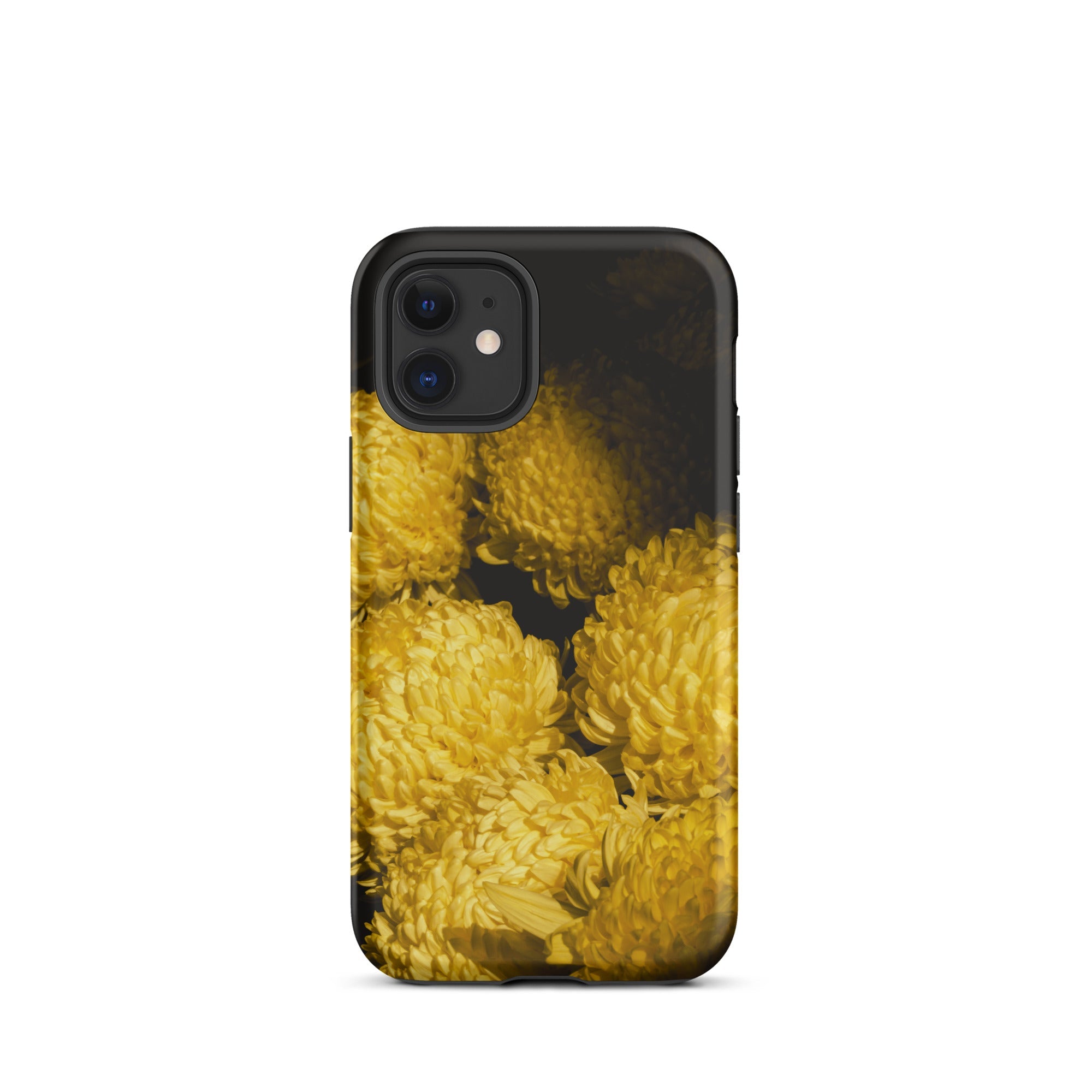 Field of Dreams - Chrysanthemums Iphone Case, 12 Mini / Matte, Yellow Floral Phone Case