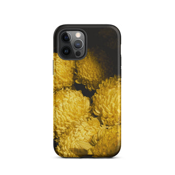 Field of Dreams - Chrysanthemums Iphone Case 12 Pro / Matte Yellow Floral Phone Case Hoi An’s Splendor, Chrysanthemums Iphone Case,