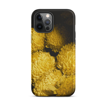 Field of Dreams - Chrysanthemums Iphone Case, 12 Pro Max / Matte, Yellow Floral Phone Case