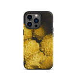 Field of Dreams - Chrysanthemums Iphone Case, 13 Pro / Matte, Yellow Floral Phone Case