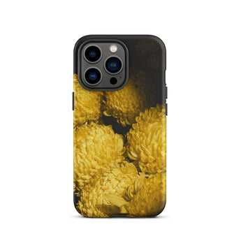 Field of Dreams - Chrysanthemums Iphone Case, 13 Pro / Matte, Yellow Floral Phone Case