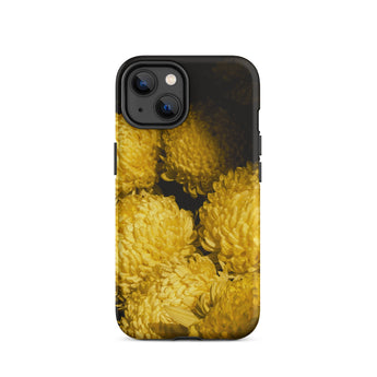 Field of Dreams - Chrysanthemums Iphone Case, 14 / Matte, Yellow Floral Phone Case