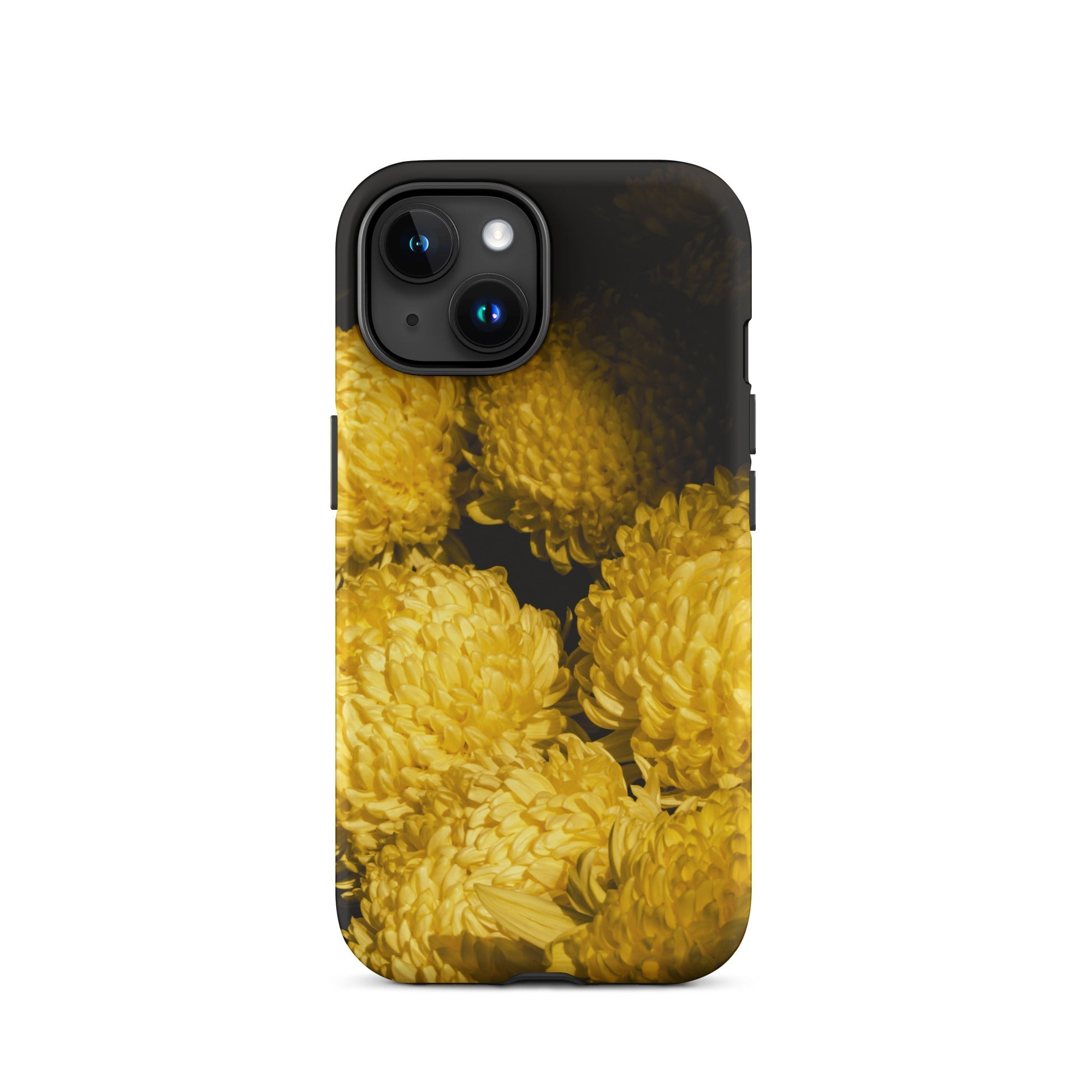 Field of Dreams Chrysanthemums Iphone Case, 15 / Matte, Yellow Floral Phone Case