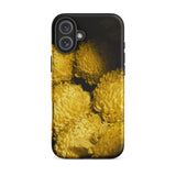 Field of Dreams - Chrysanthemums Iphone Case, 16 Plus / Matte, Yellow Floral Phone Case