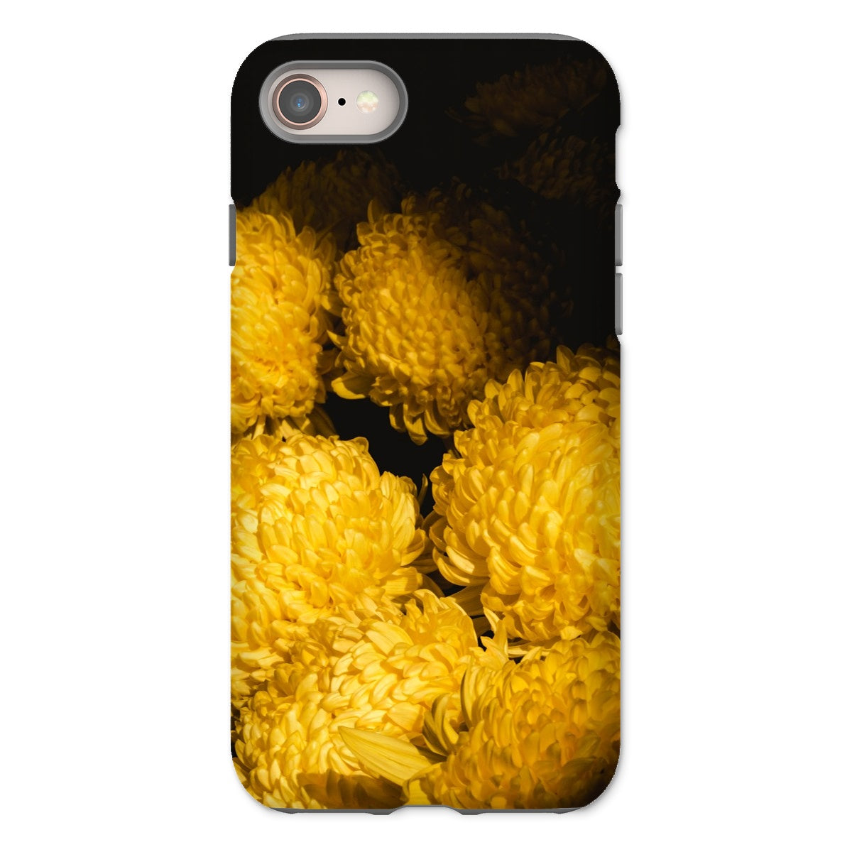 Field of Dreams Chrysanthemums Iphone Case, 8 / Matte, Phone Case Vibrant Yellow Chrysanthemum Flowers