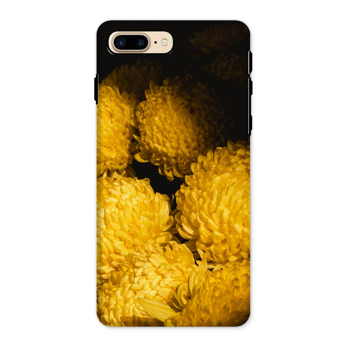 Field of Dreams Chrysanthemums Iphone Case, 8 Plus / Matte, Phone Case Vibrant Yellow Chrysanthemum Flowers