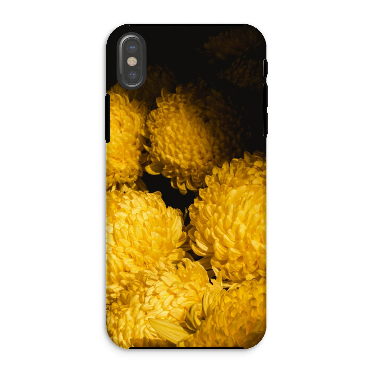 Field of Dreams Chrysanthemums Iphone Case, Xs / Matte, Phone Case Vibrant Yellow Chrysanthemum Flowers