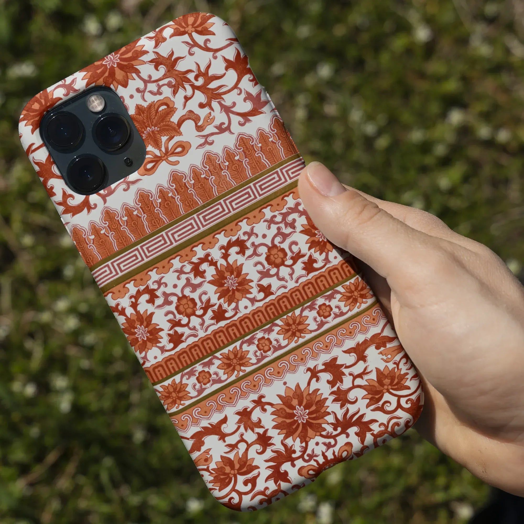 Fiery Chinese Floral Aesthetic Art Phone Case - Owen Jones - Mobile Phone Cases - Aesthetic Art