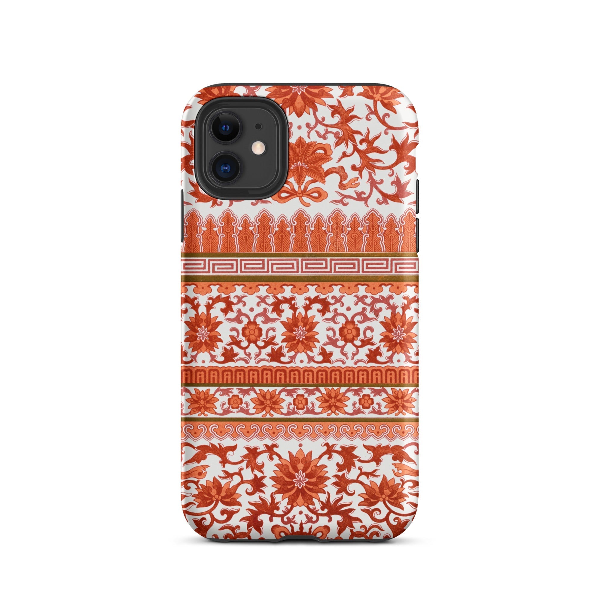 Fiery Chinoiserie Florals - Owen Jones Iphone Case, 11 / Matte, Floral Patterned Phone Case