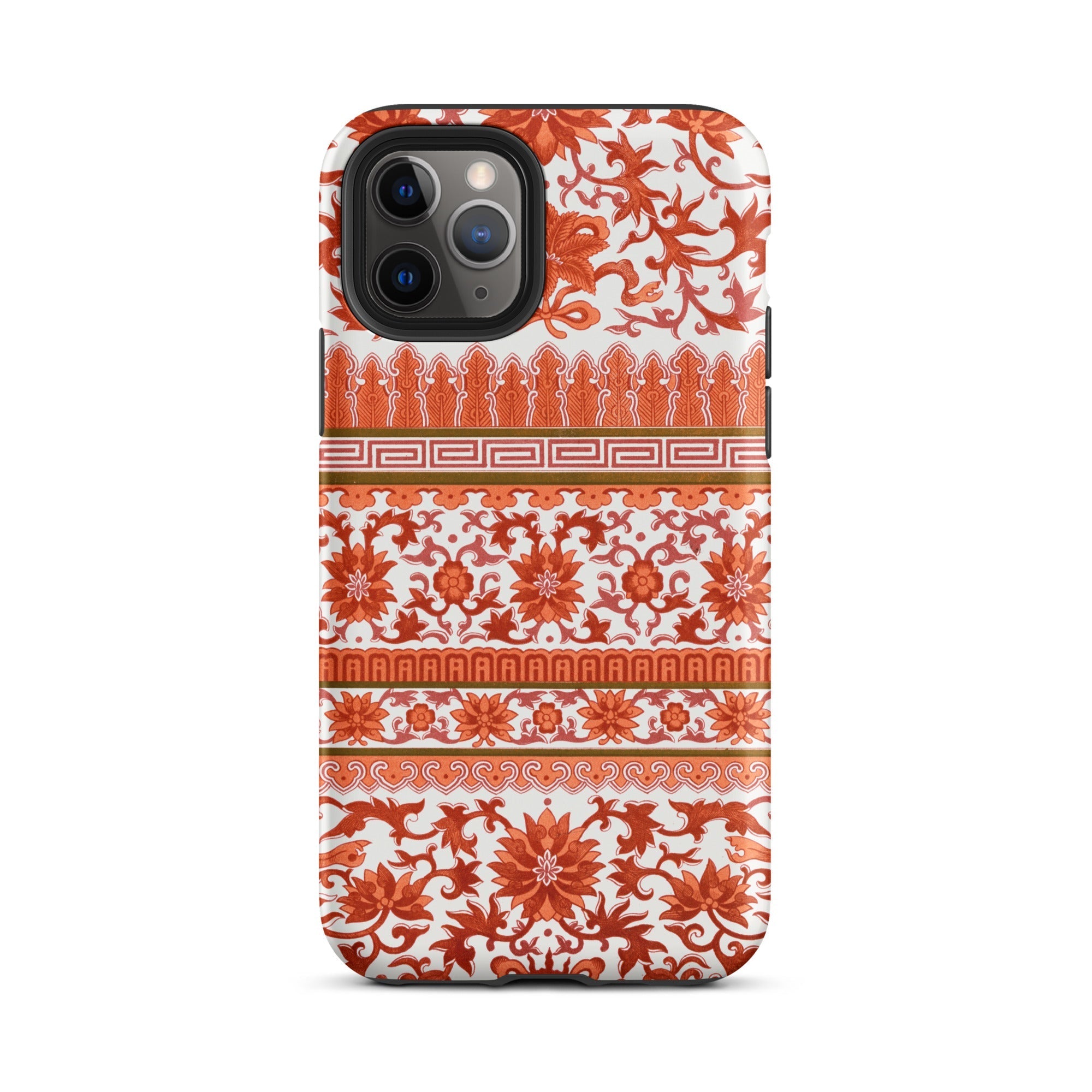 Fiery Chinoiserie Florals - Owen Jones Iphone Case, 11 Pro / Matte, Floral Patterned Phone Case