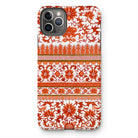 Fiery Chinoiserie Florals - Owen Jones Iphone Case, 11 Pro Max / Matte, Decorative Iphone Case Intricate Red White Floral Pattern