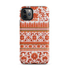Fiery Chinoiserie Florals - Owen Jones Iphone Case, 11 Pro Max / Matte, Floral Patterned Phone Case