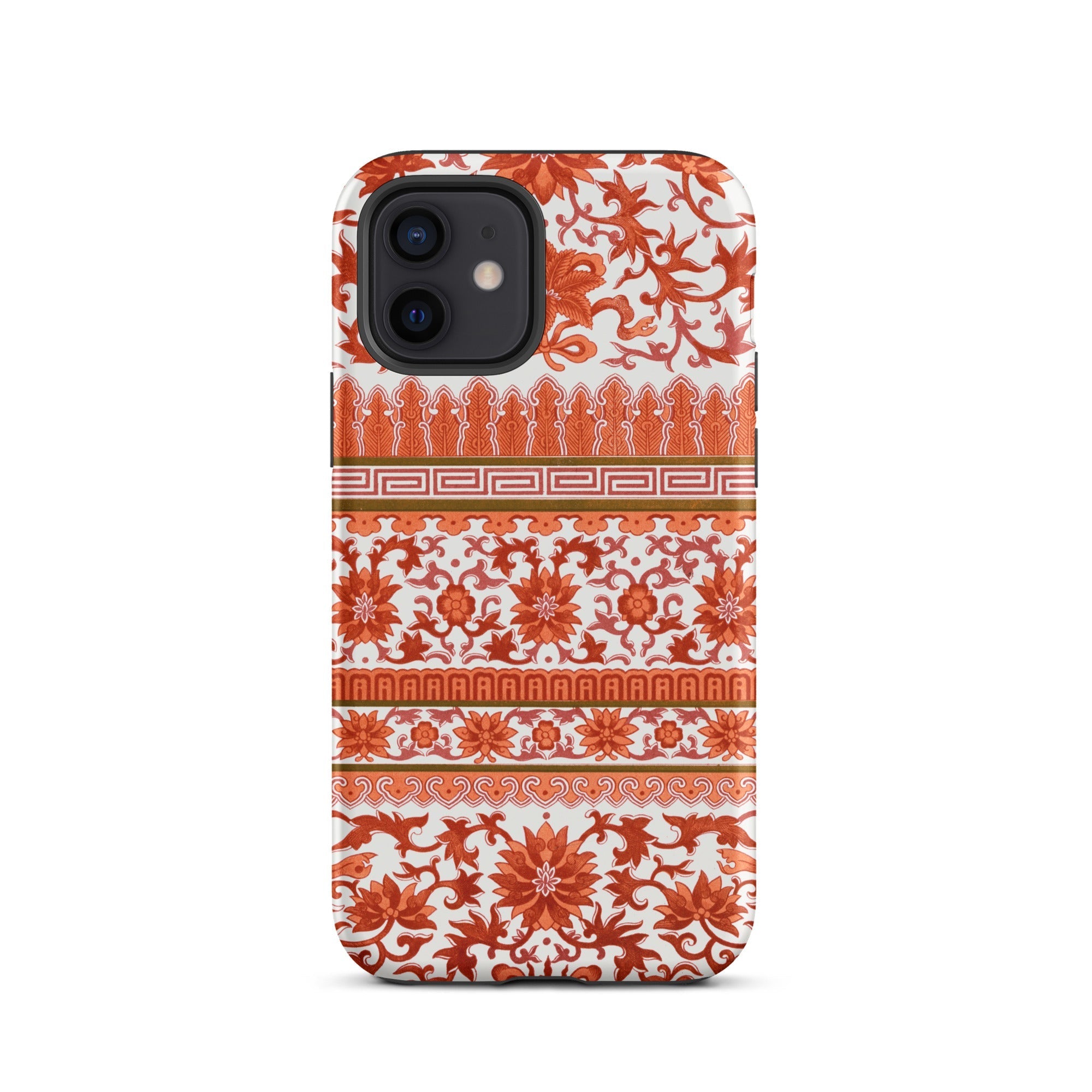 Fiery Chinoiserie Florals - Owen Jones Iphone Case, 12 / Matte, Floral Patterned Phone Case