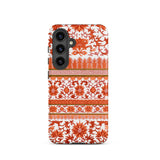 Fiery Chinoiserie Florals - Owen Jones Phone Case, Samsung Galaxy S24 / Matte, Mobile Cases, Toby Leon