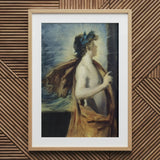 Figure of Apollo from ?The Forge Vulcan’ - John Singer Sargent Art Print, 20x30’’ / 51x76cm / Natural Frame / 2’’ Matboard, Framed Oil P